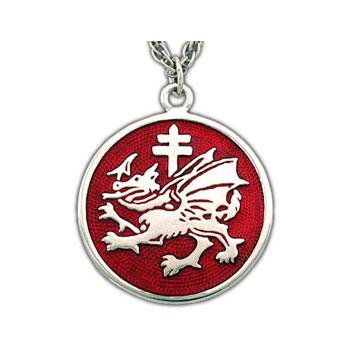 Order of the Dragon Pendant - Enameled Silver - Badali Jewelry - Necklace