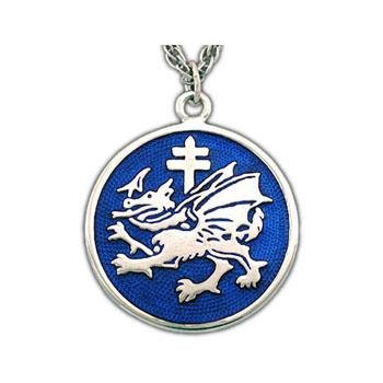 Order of the Dragon Pendant - Enameled Silver - Badali Jewelry - Necklace