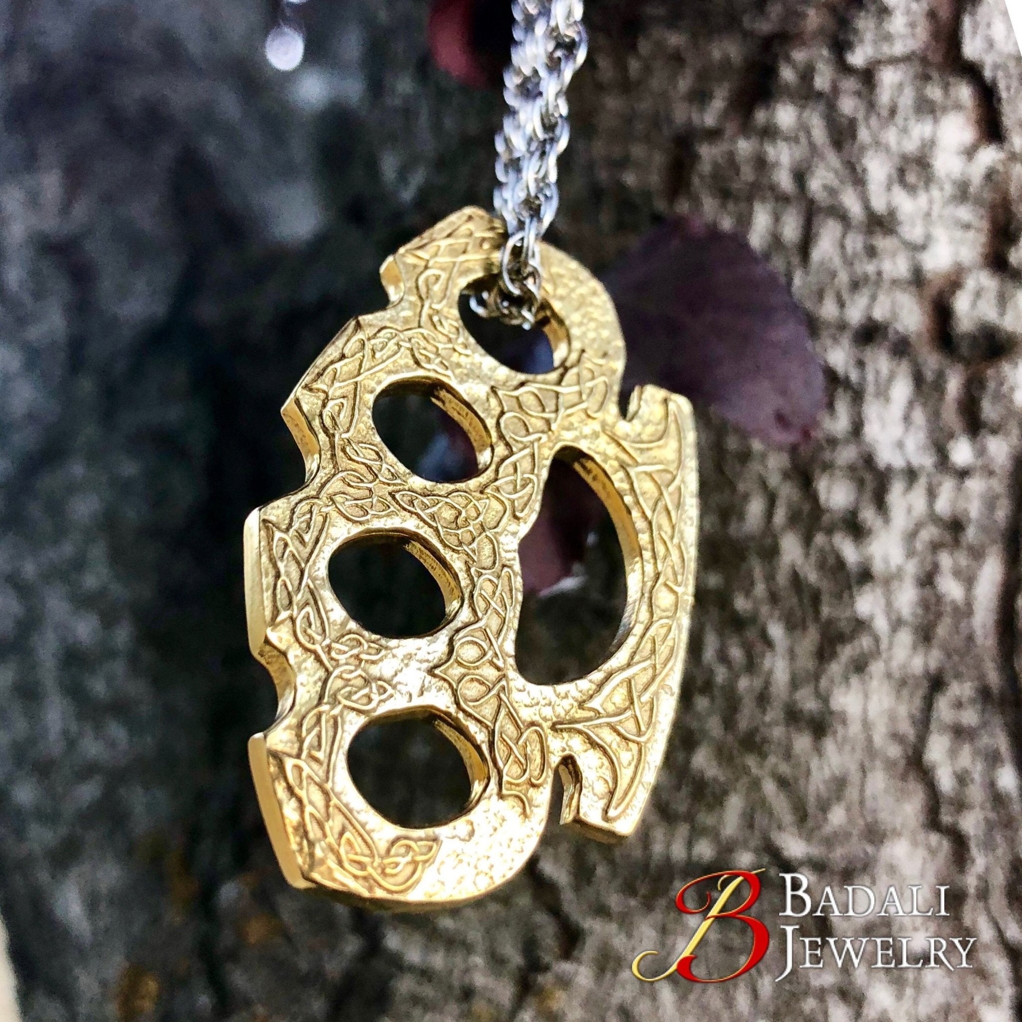Owen's Brass Knuckles - Badali Jewelry - Necklace