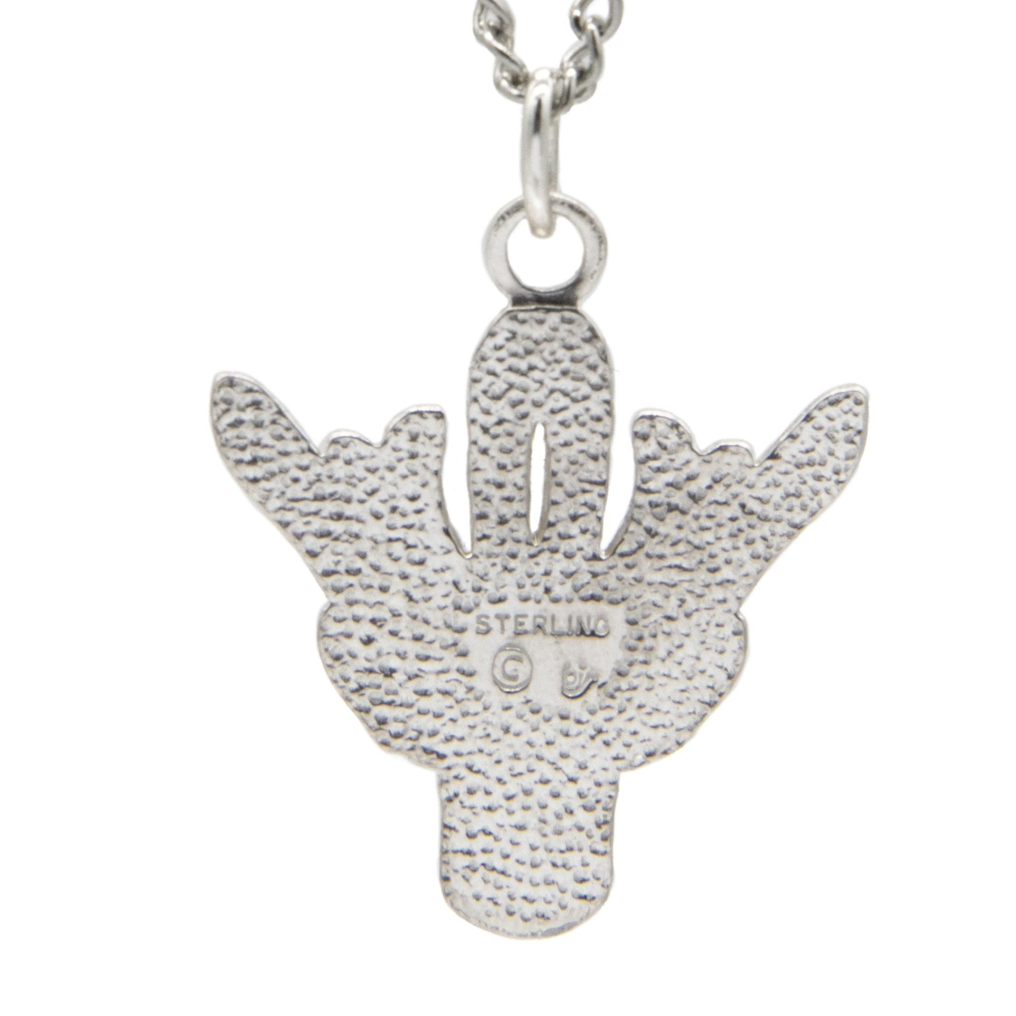 Palah Glyph Pendant - Enameled Silver - BJS Inc. - Necklace