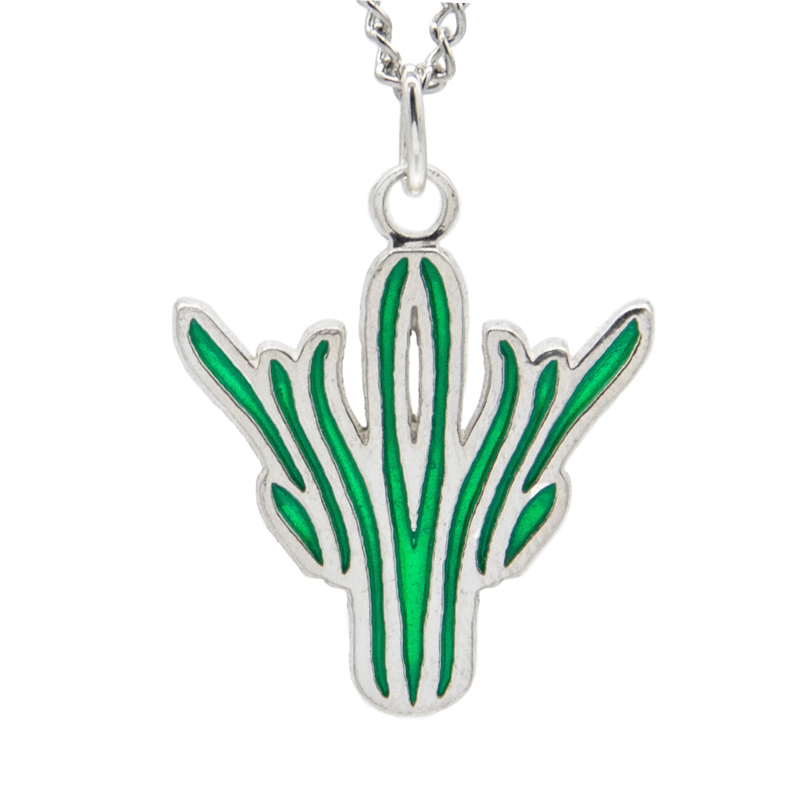 Palah Glyph Pendant - Enameled Silver - BJS Inc. - Necklace
