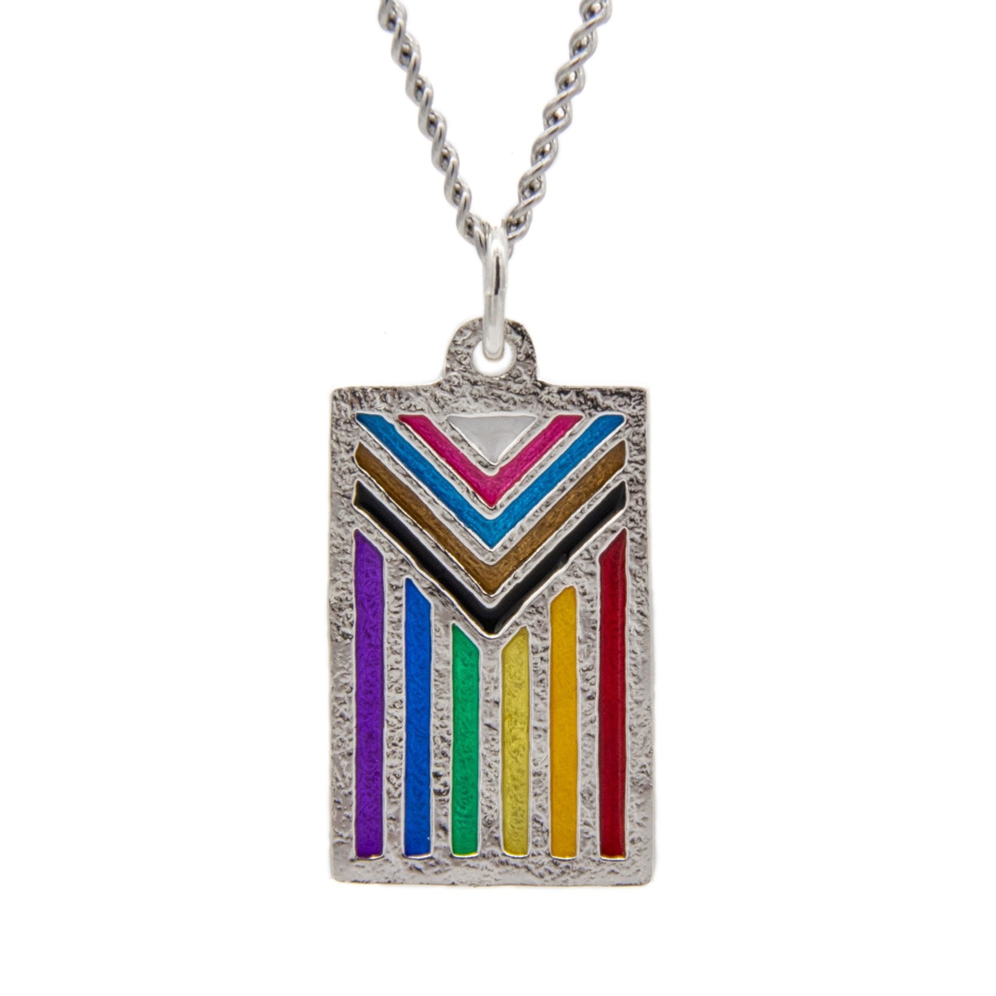 Progress PRIDE Flag Necklace - Badali Jewelry - Necklace