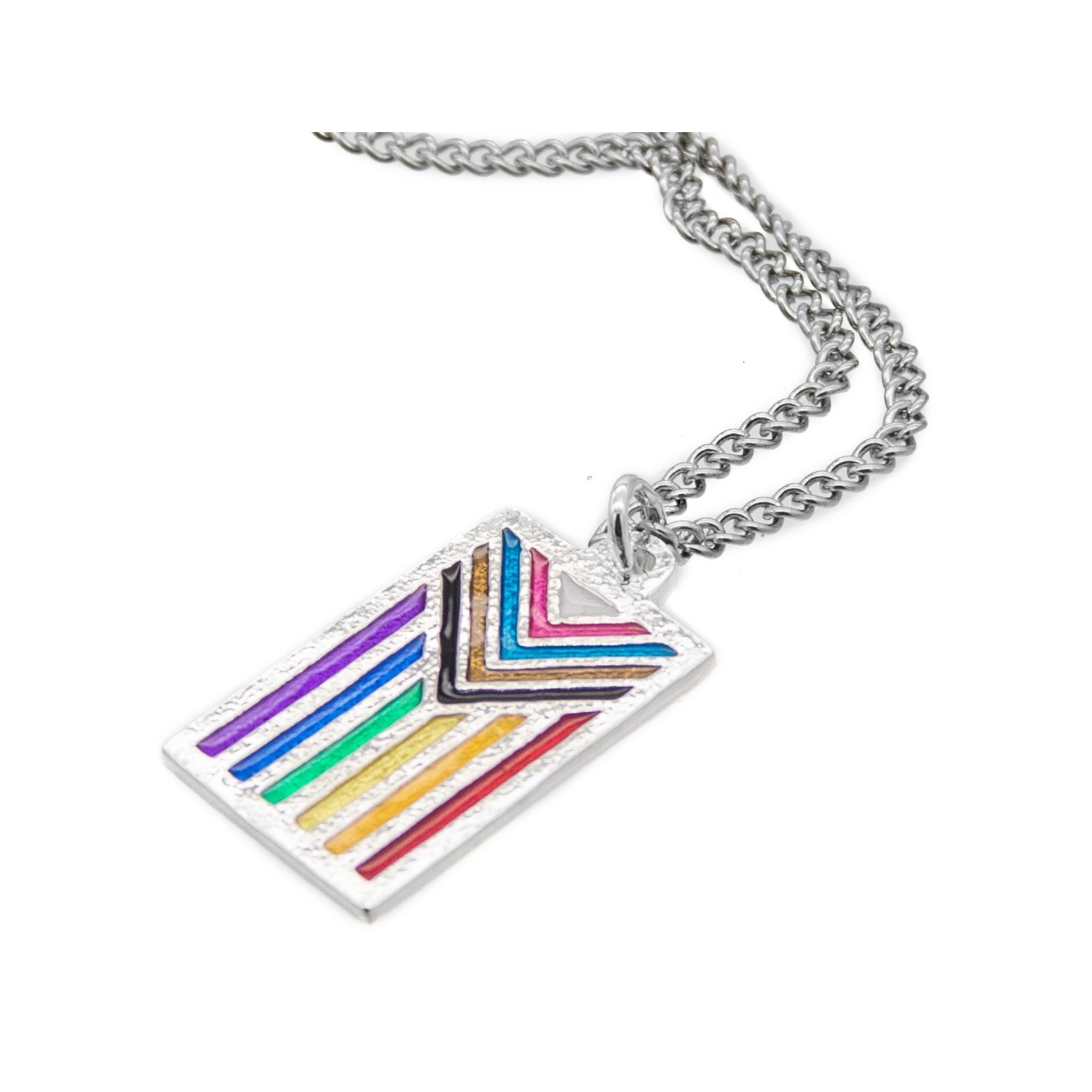 Progress PRIDE Flag Necklace - Badali Jewelry - Necklace