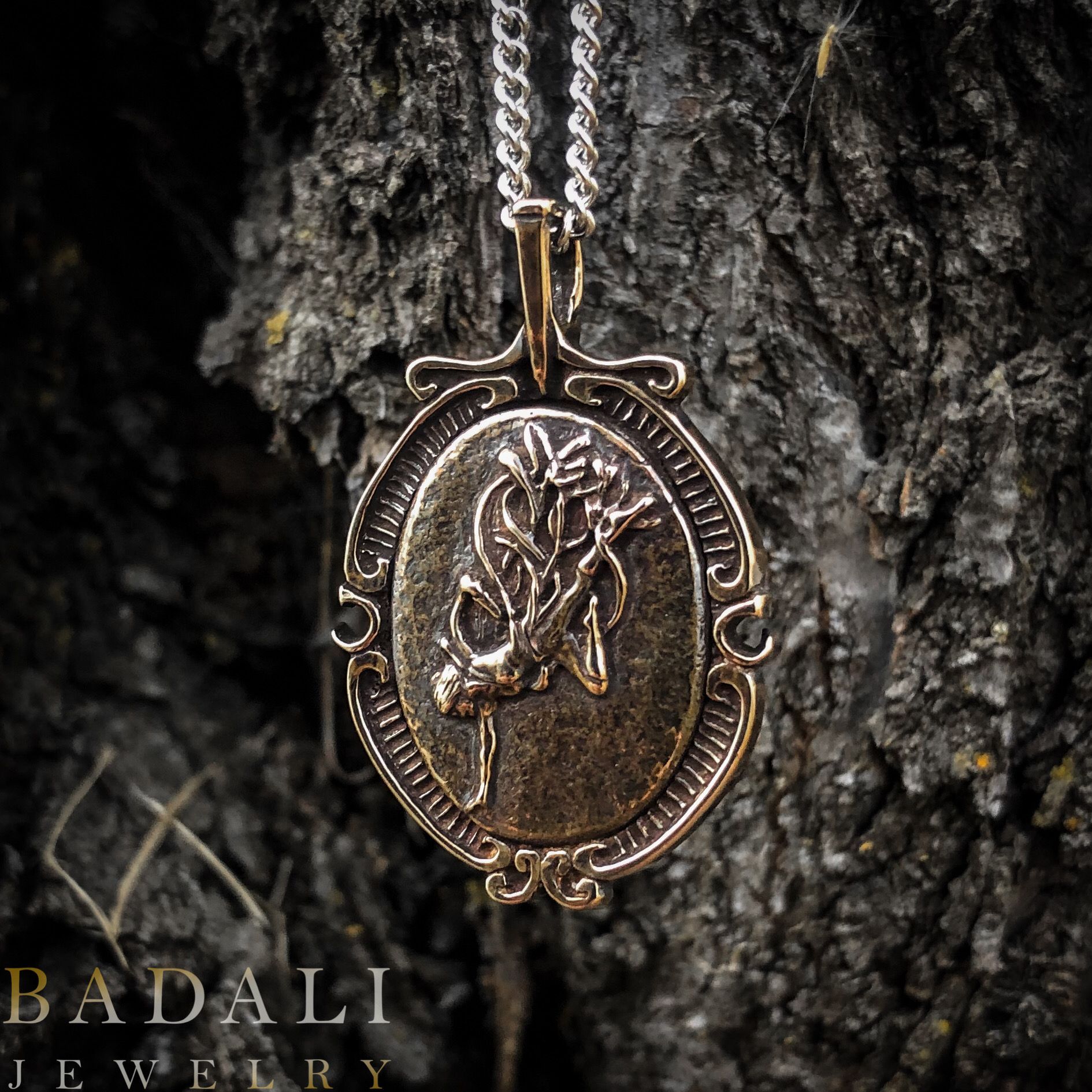 The Ascendant Warrior - Bronze - Badali Jewelry - Necklace