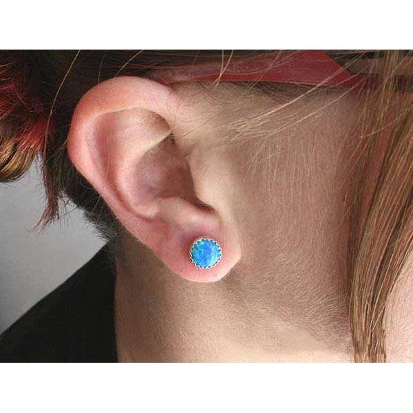 The Winter Knight's Ice Opal Earring - Badali Jewelry - Earrings