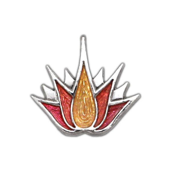 Triple Enamel Lotus Tattoo Pin - Badali Jewelry - Pin
