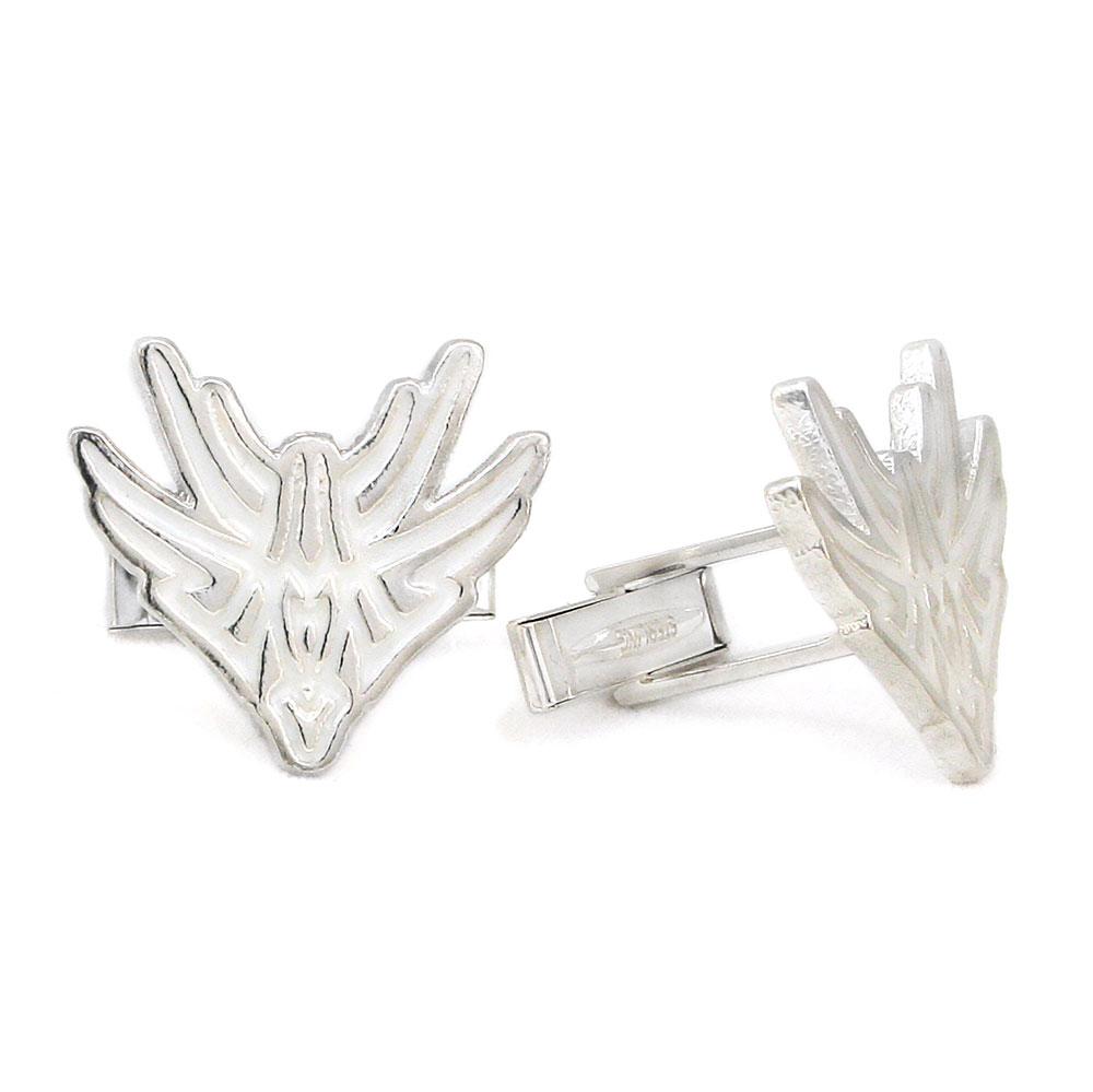 Vev Glyph Cufflinks - Enameled Silver - Badali Jewelry - Cufflinks