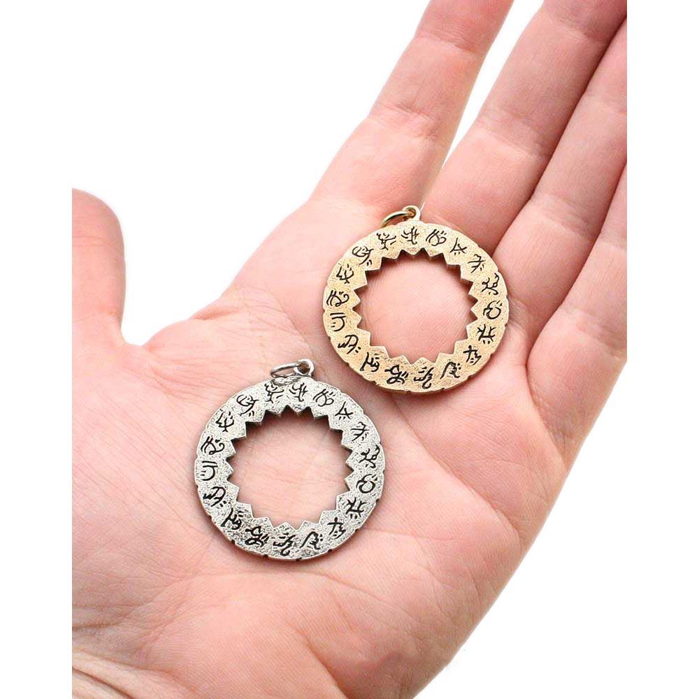 Ward Circle Pendant - Silver - Badali Jewelry - Necklace