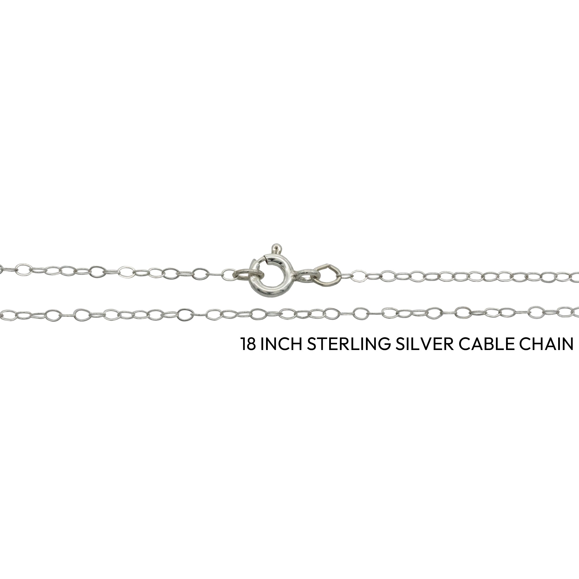 18" Sterling Silver Cable Chain