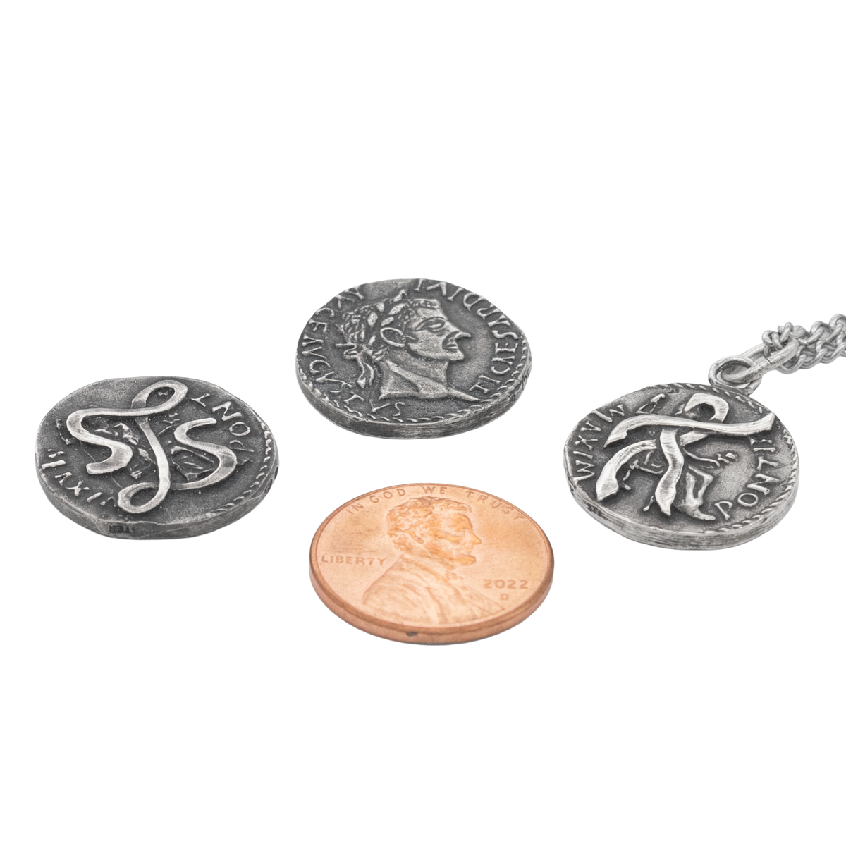 Anduriel’s Blackened Denarius Necklace