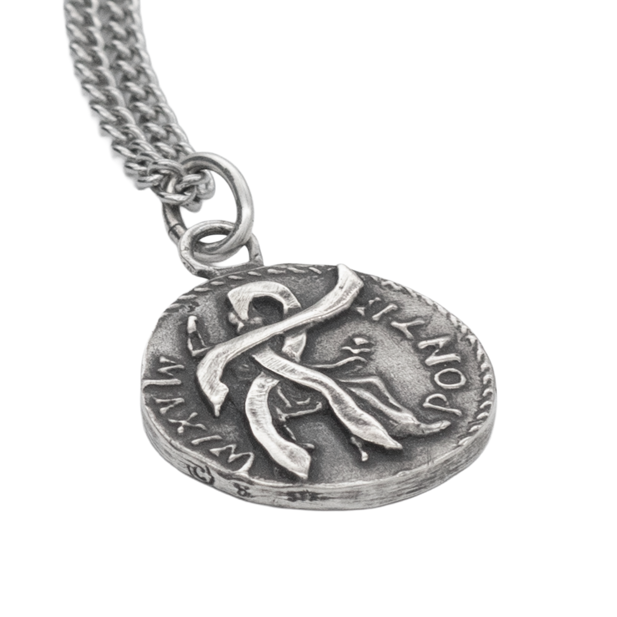 Anduriel’s Blackened Denarius Necklace