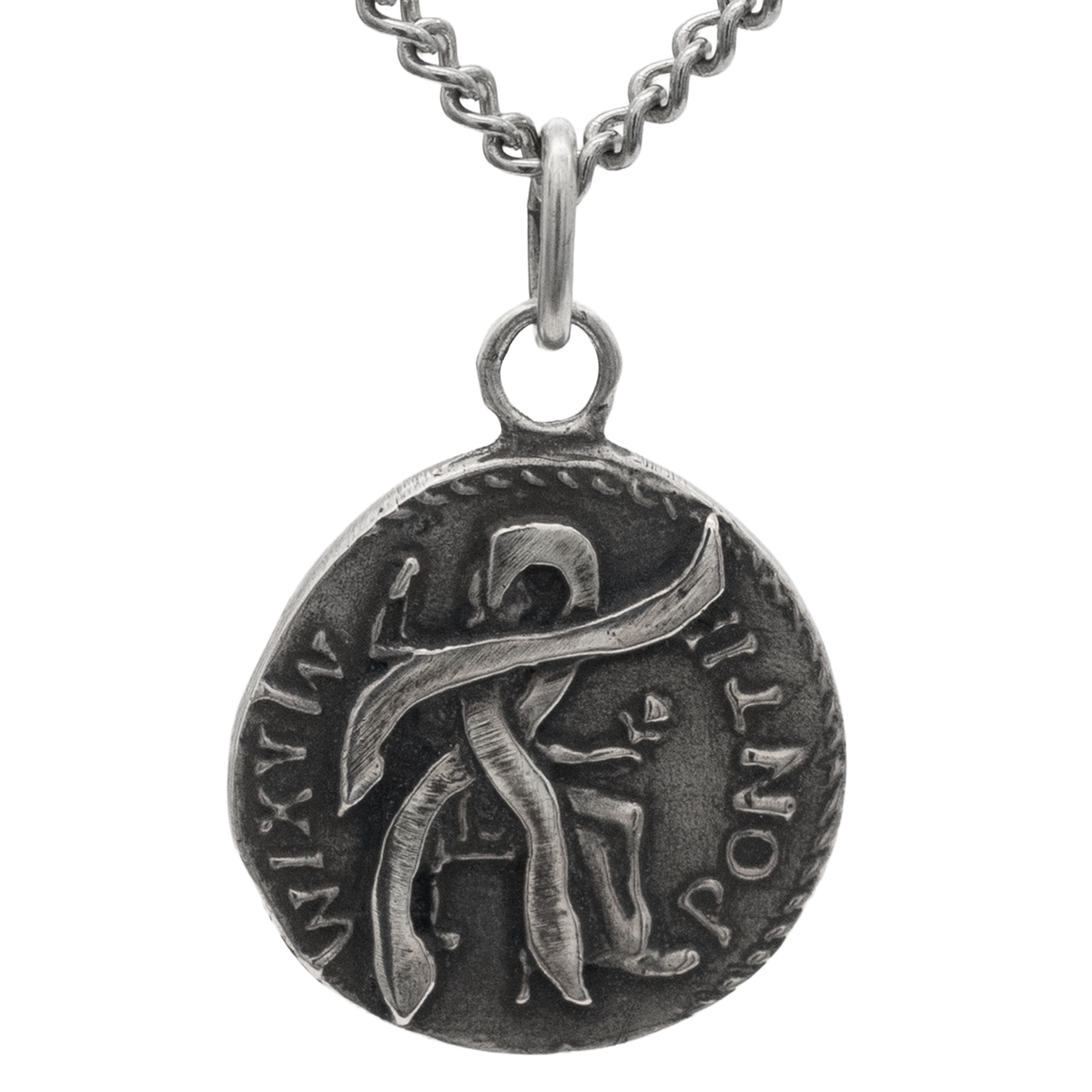 Anduriel’s Blackened Denarius Necklace