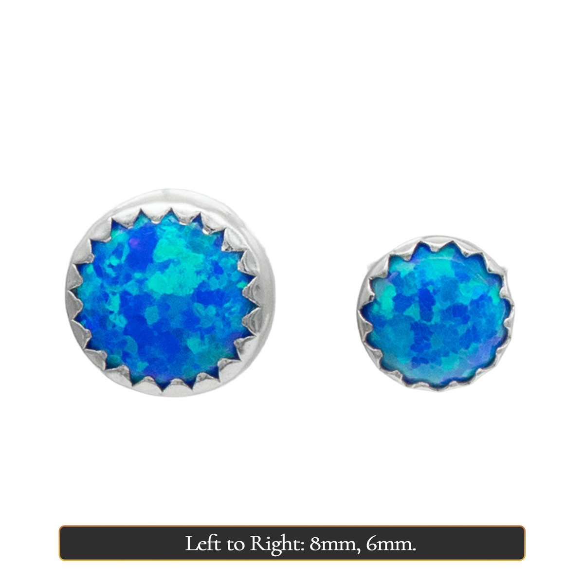 The Winter Knight's Ice Opal Earring