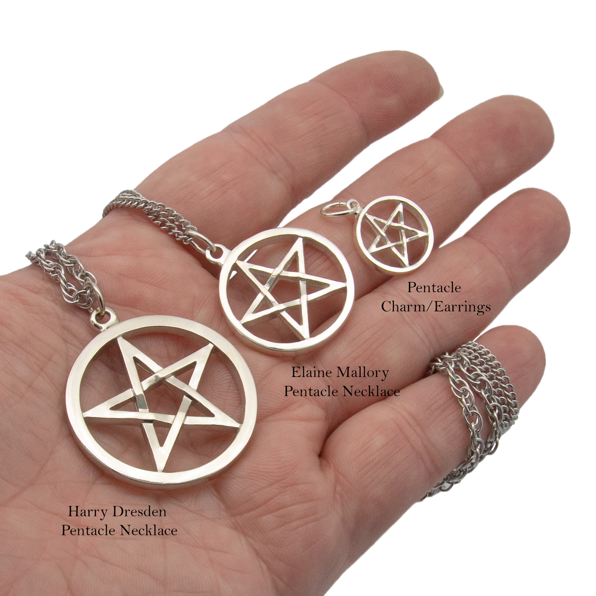 Harry Dresden's Pentacle Necklace - Silver