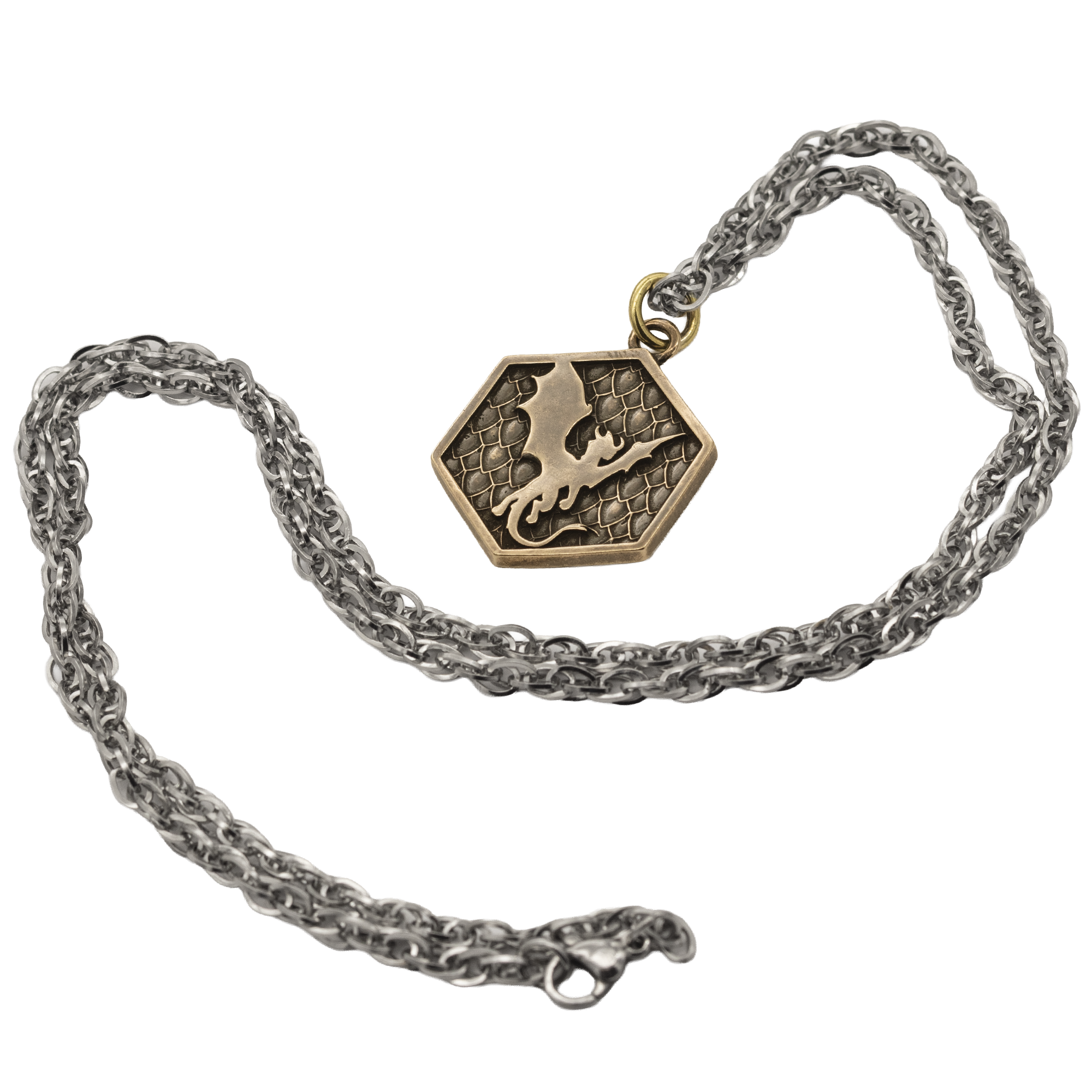 Bronze Genevieve Hexagon Gen Con® Necklace
