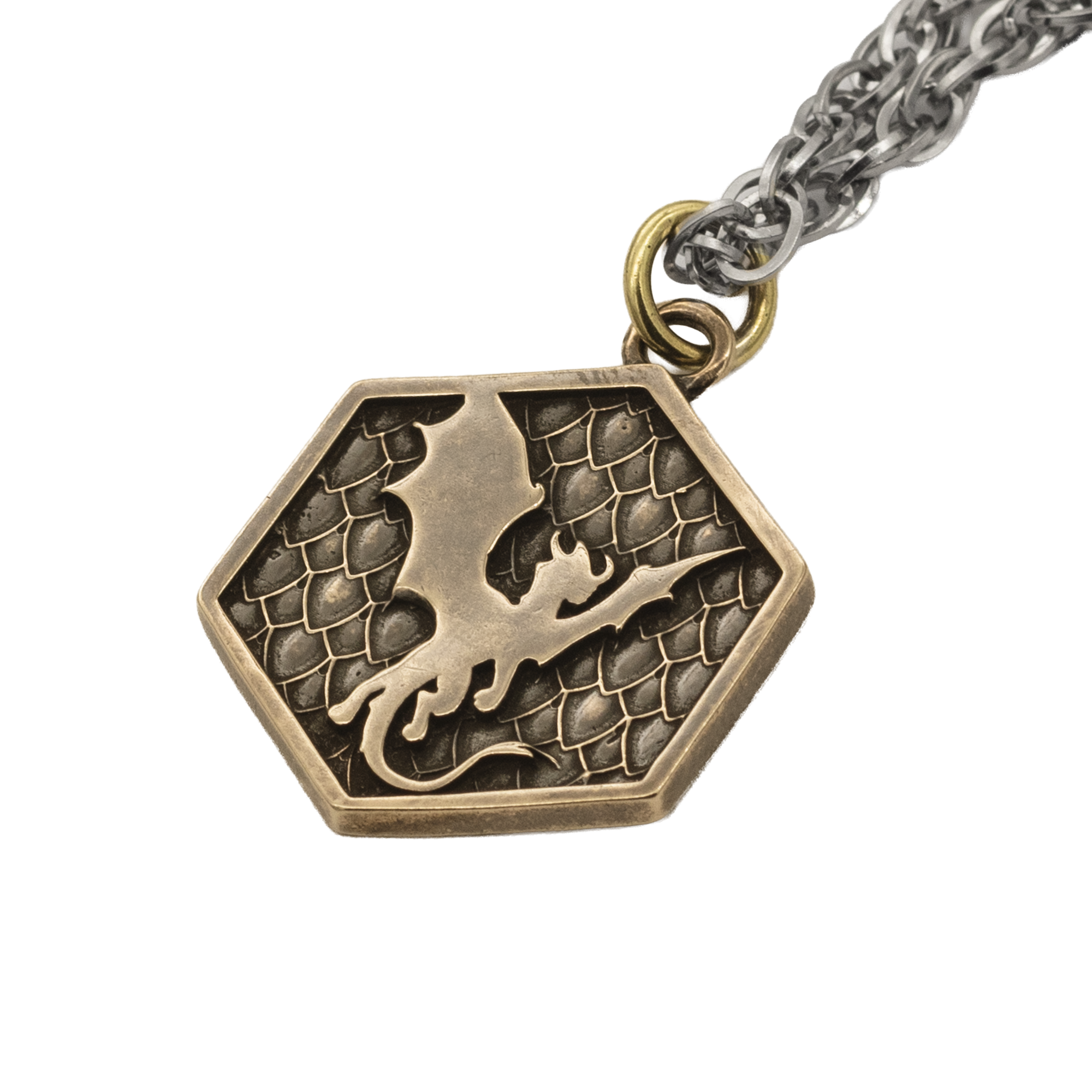 Kalung Genevieve Hexagon Gen Con® Perunggu
