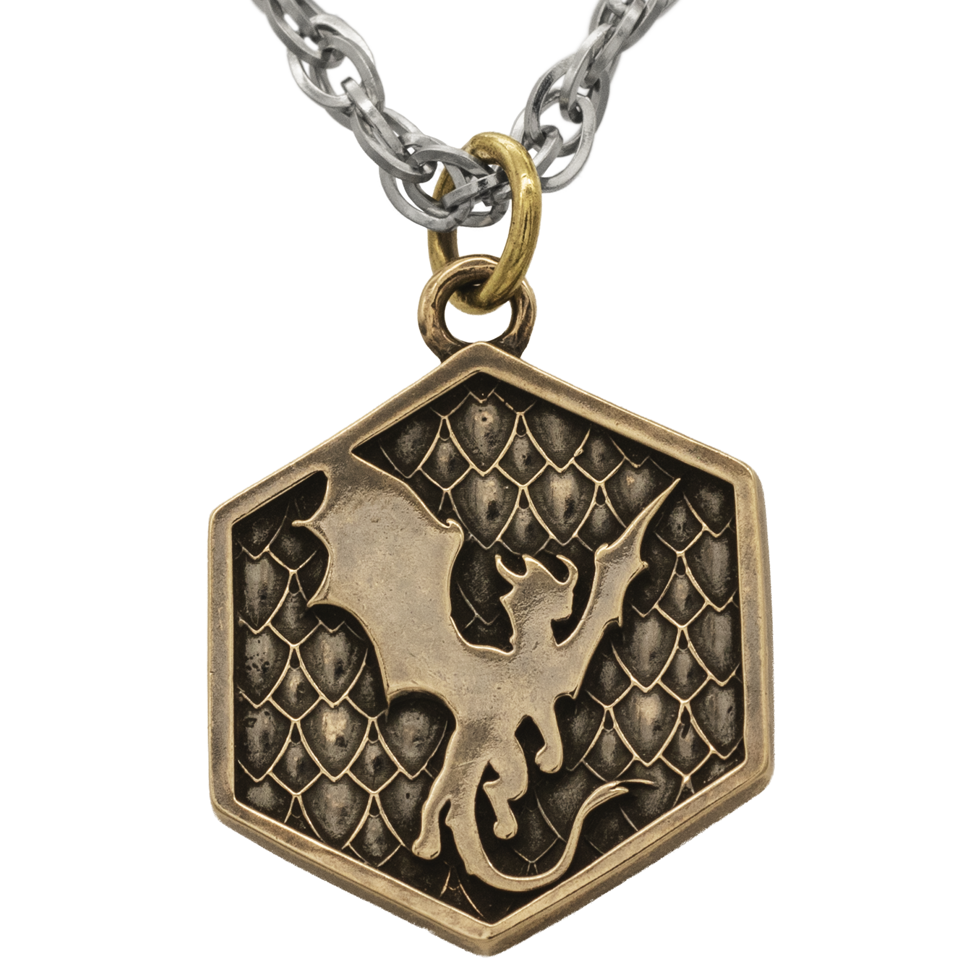 Kalung Genevieve Hexagon Gen Con® Perunggu