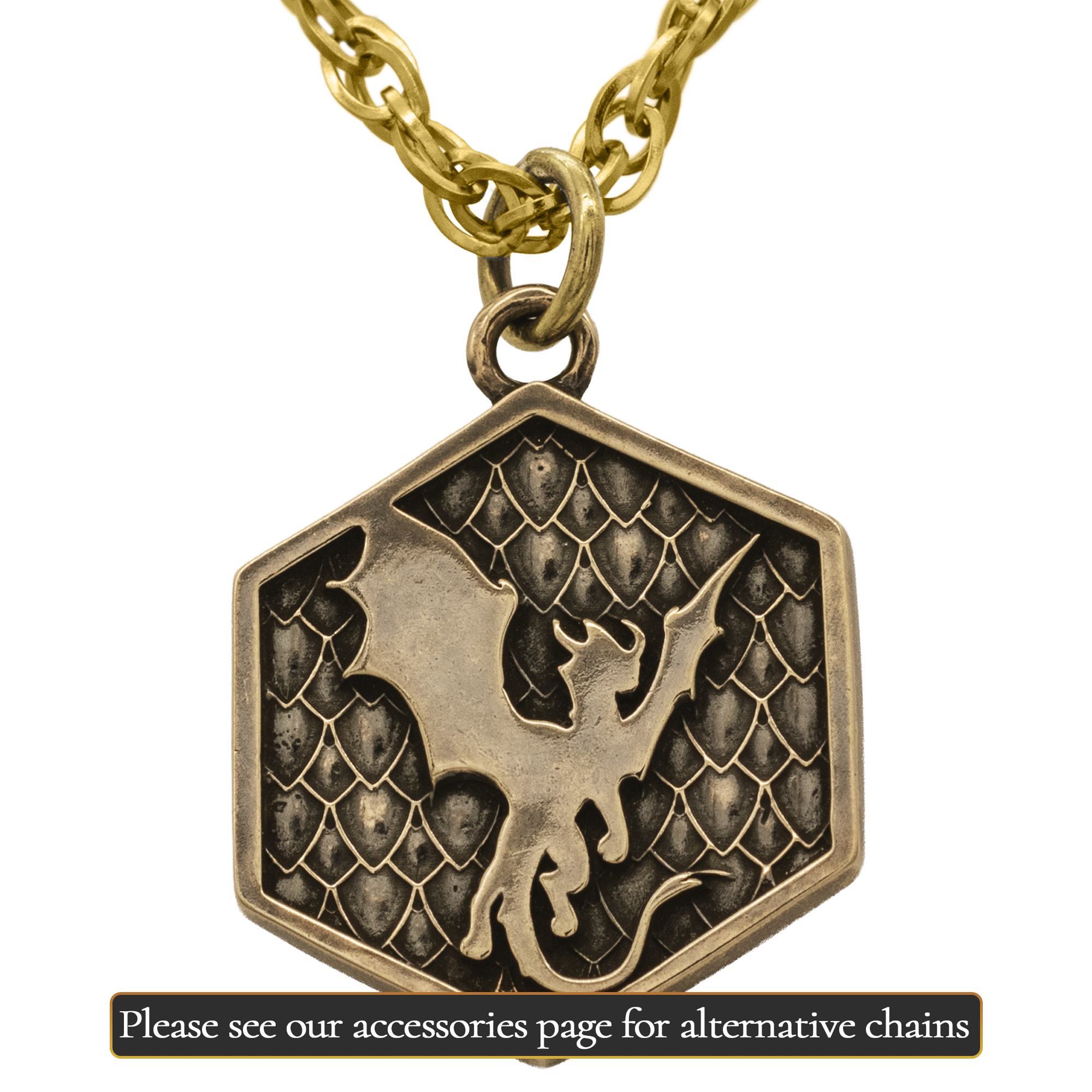 Bronze Genevieve Hexagon Gen Con® Necklace