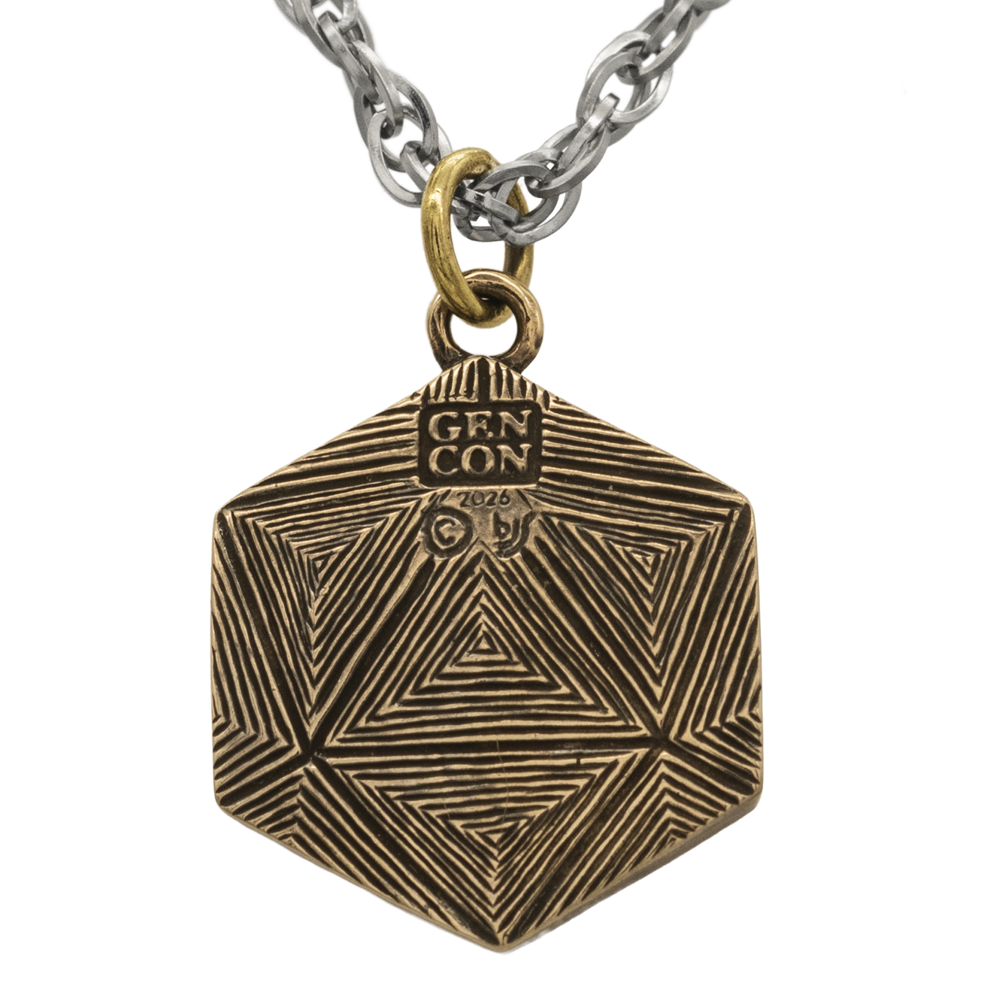 Bronze Genevieve Hexagon Gen Con® Necklace