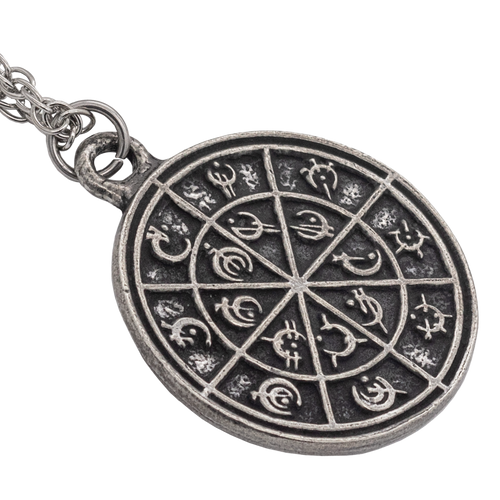 Steel Alphabet Medallion - Pewter