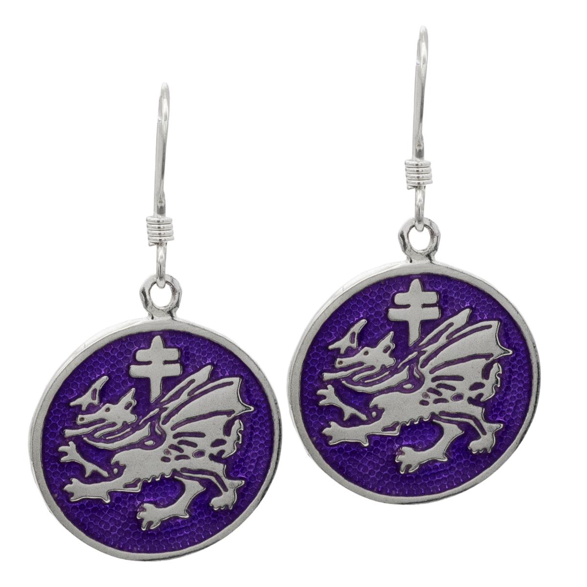 Order of the Dragon Earrings - Enameled