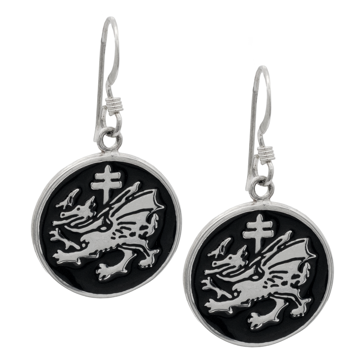 Order of the Dragon Earrings - Enameled