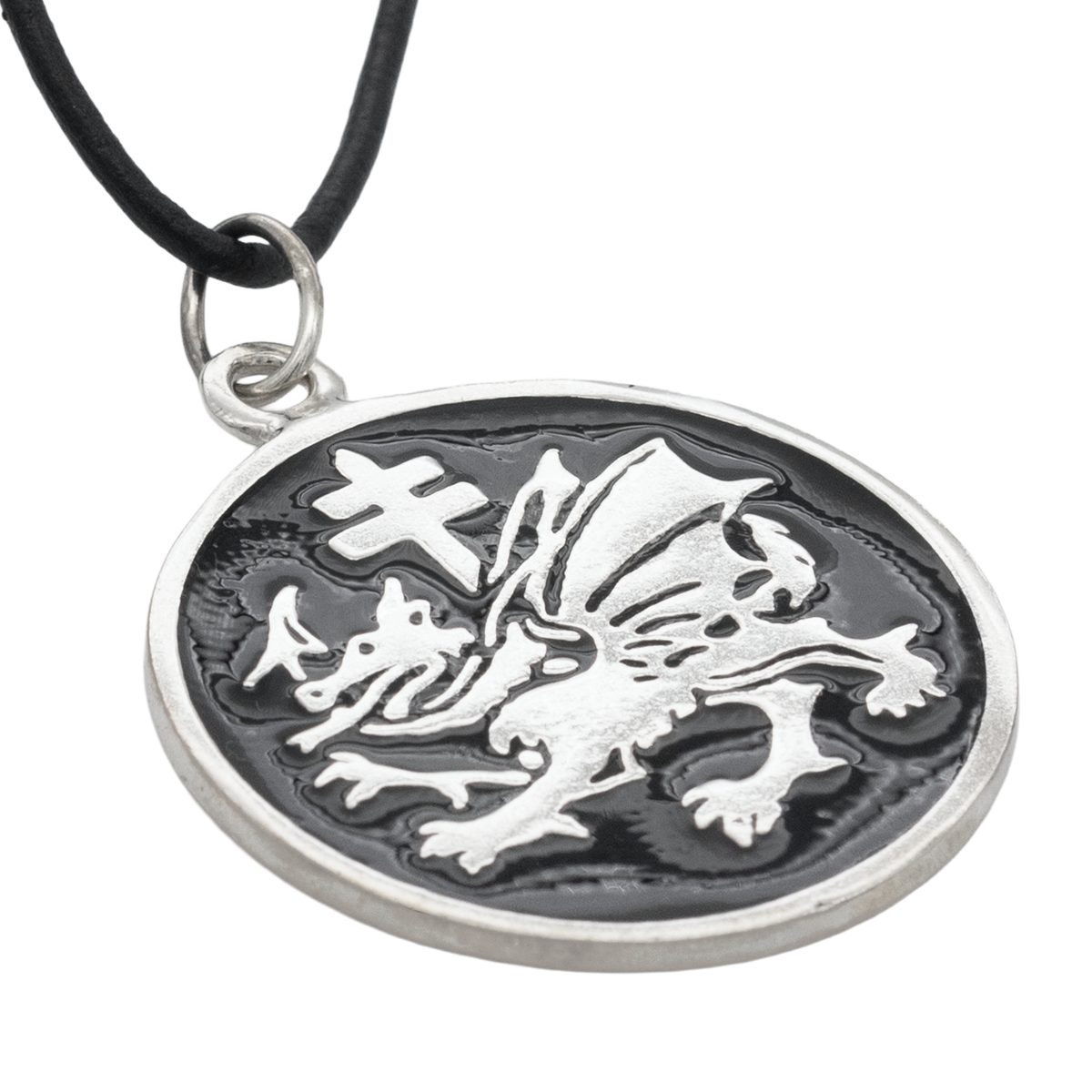 Order of the Dragon Pendant - Enameled Silver