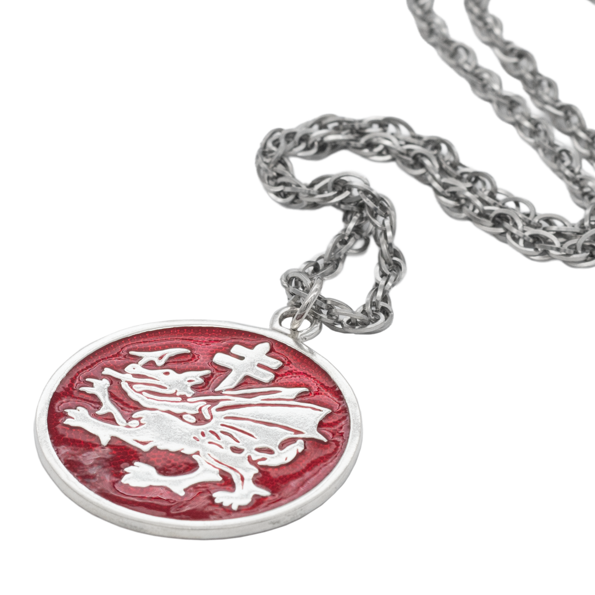 Order of the Dragon Pendant - Enameled Silver