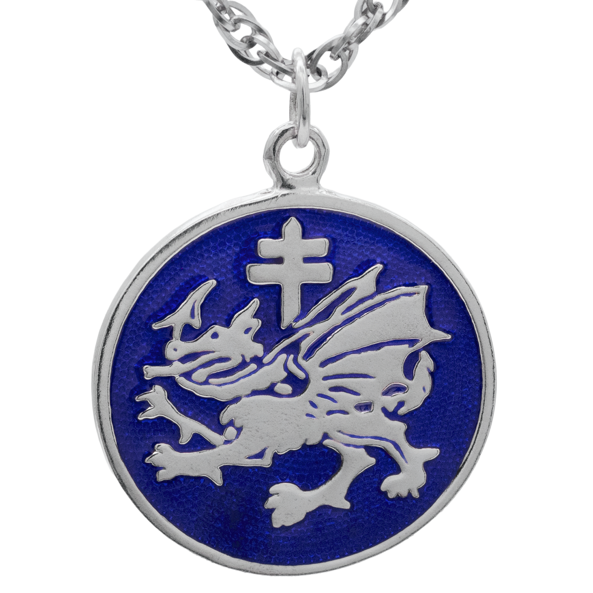 Order of the Dragon Pendant - Enameled Silver