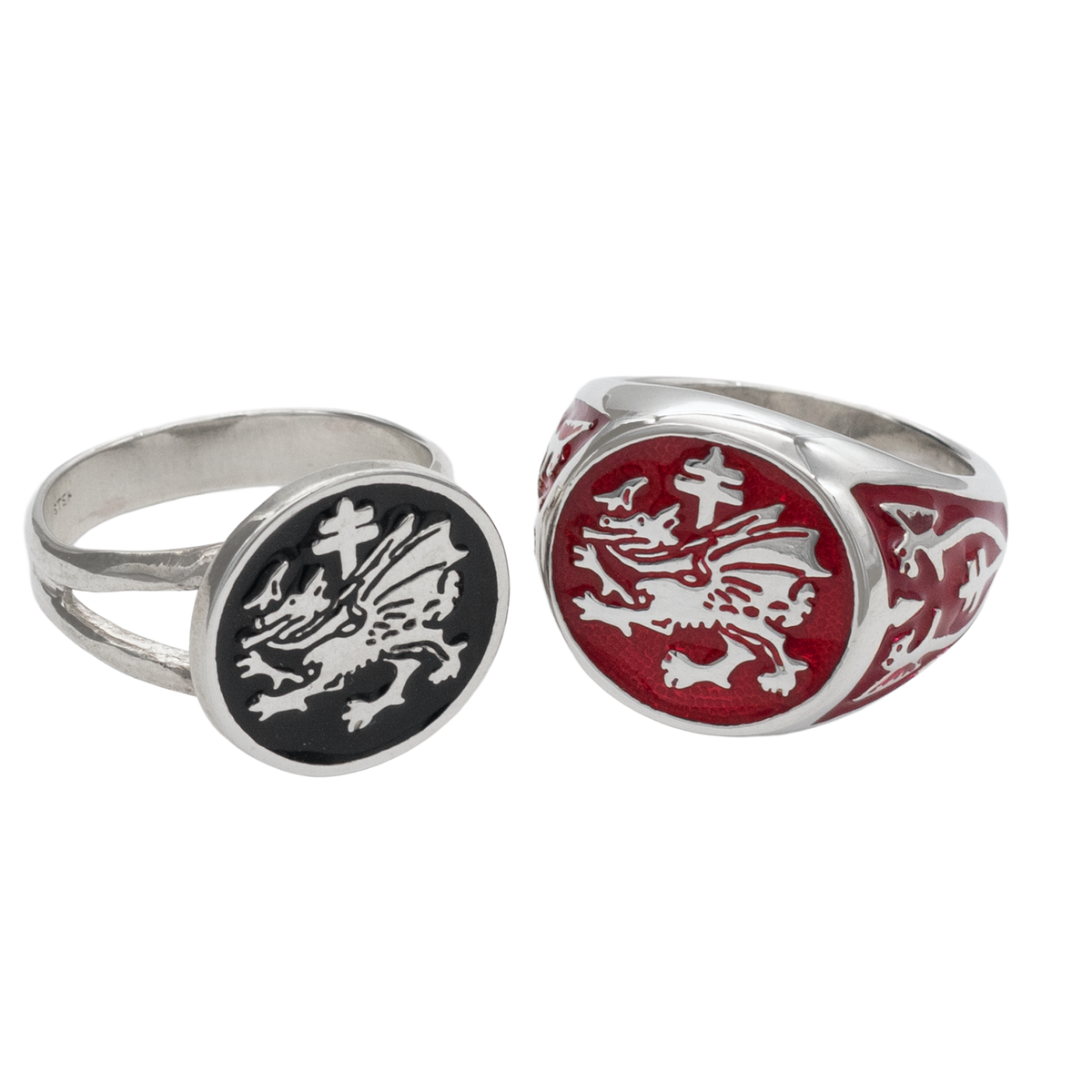 Order of the Dragon Sigil Ring - Enameled