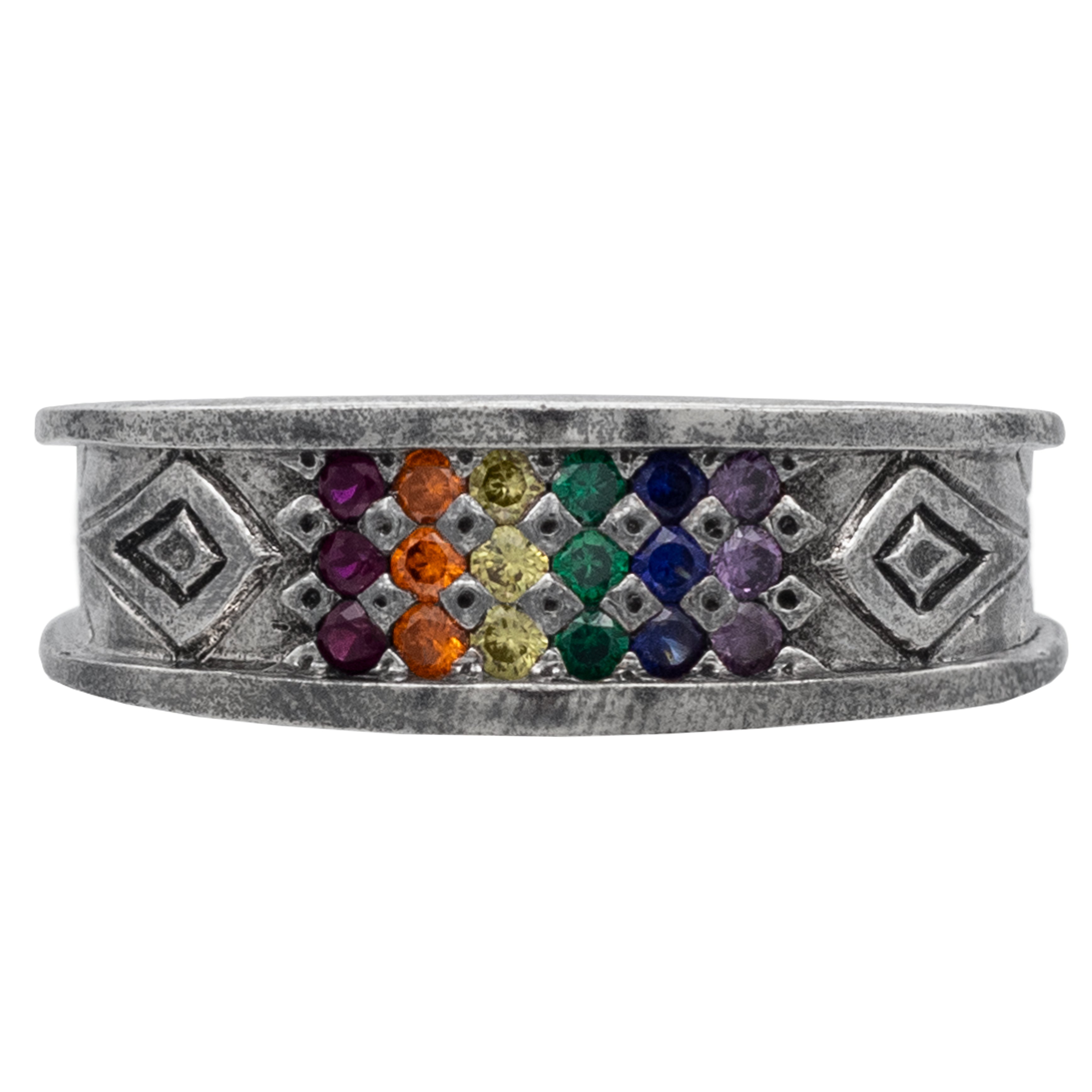 Gemstone Pride Ring - Large