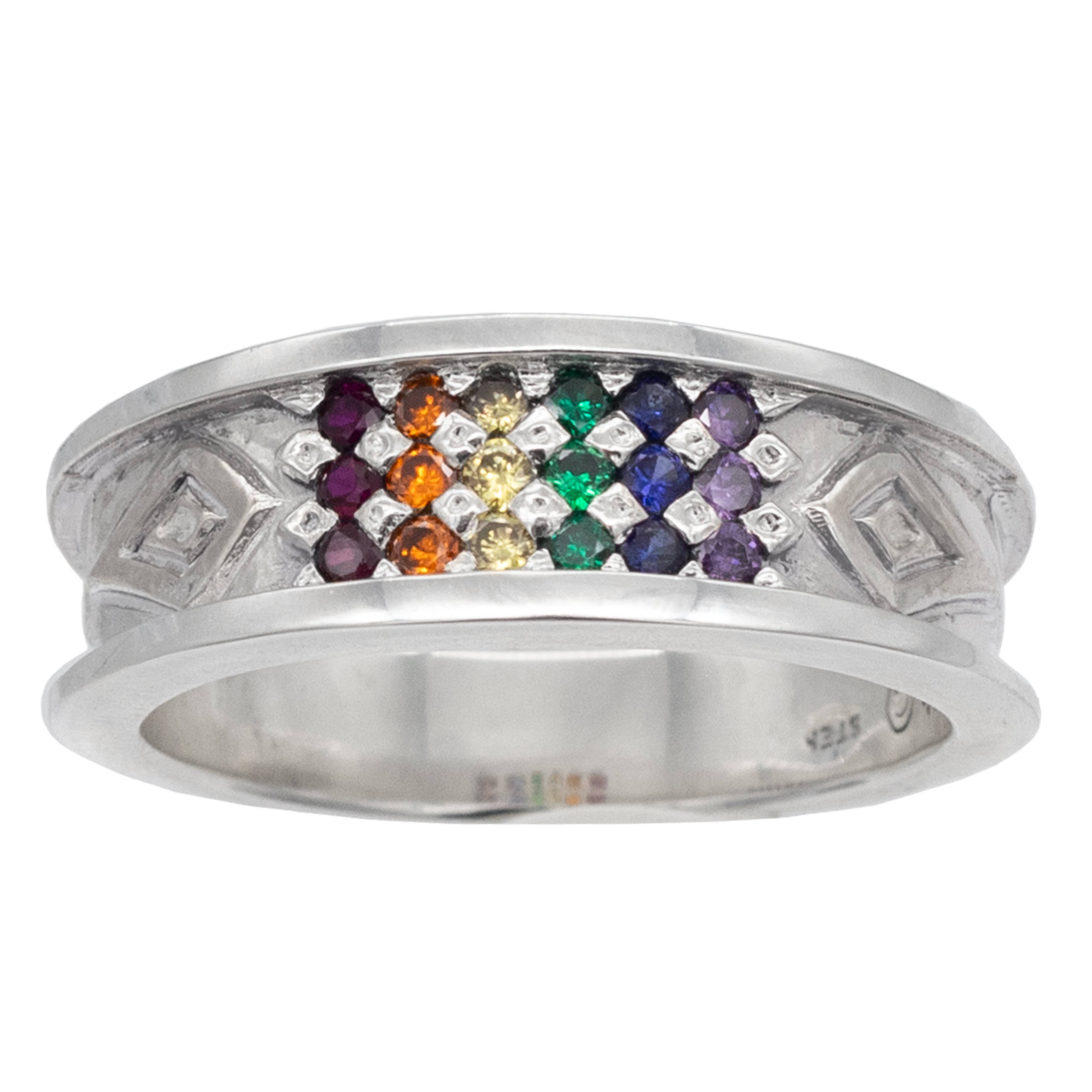 Gemstone Pride Ring - Large