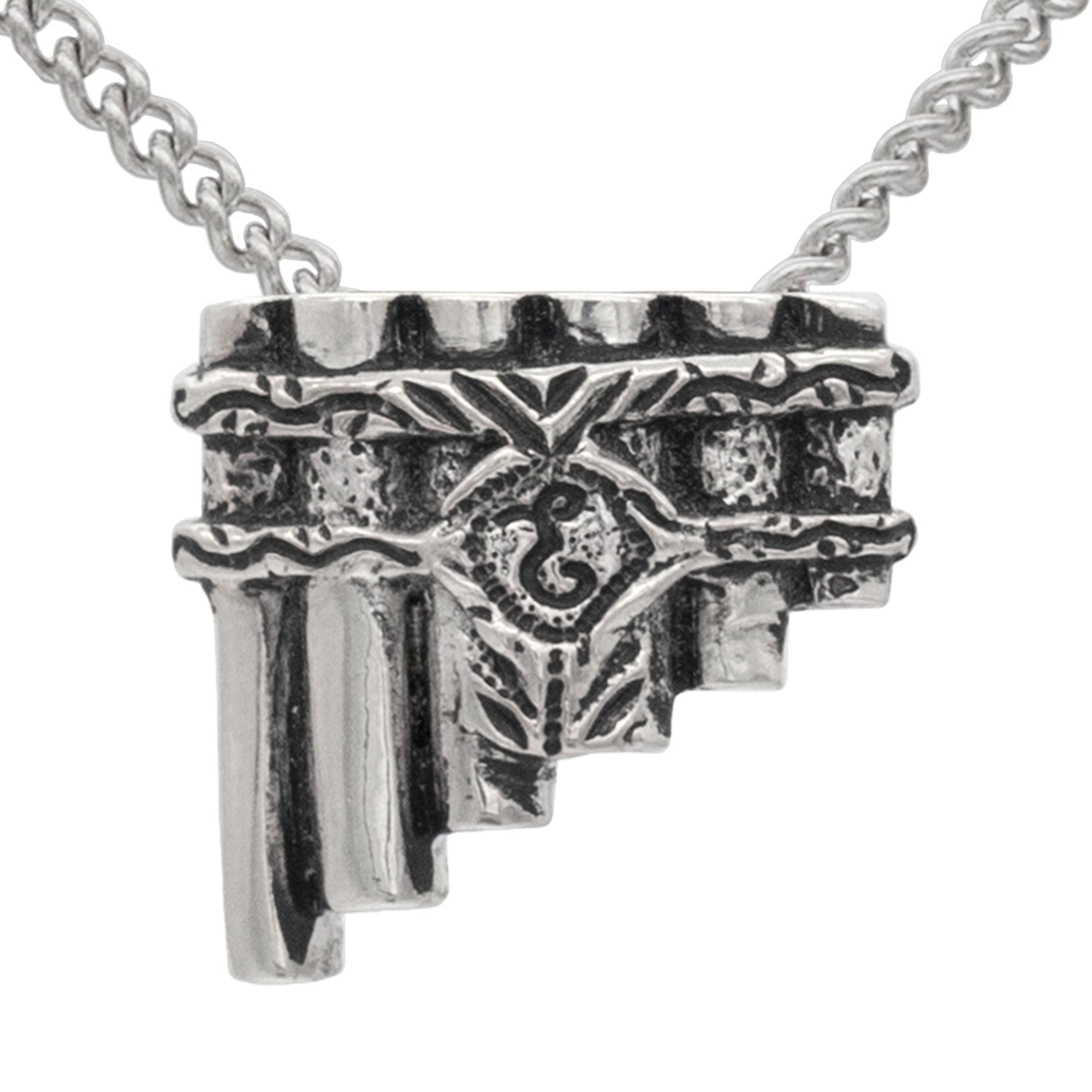 Eolian Talent Pipes Necklace, Back Hanging