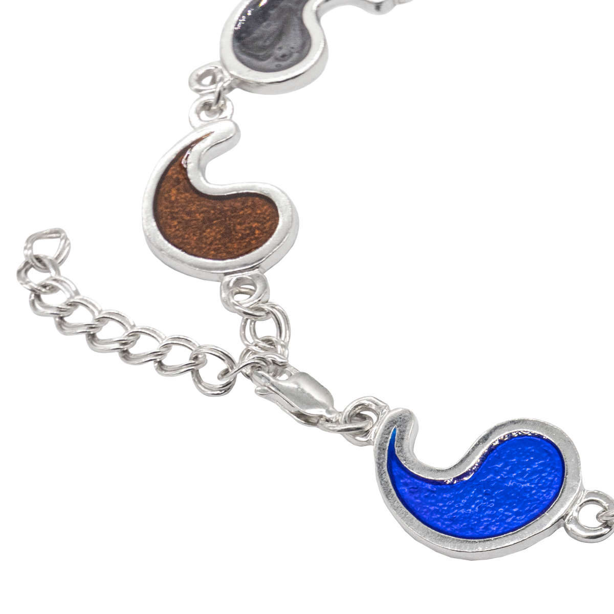 Flame of Tar Valon Ajah Bracelet - Enameled Sterling Silver