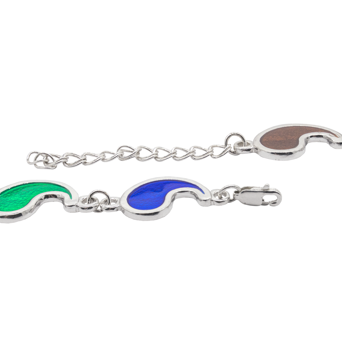Flame of Tar Valon Ajah Bracelet - Enameled Sterling Silver