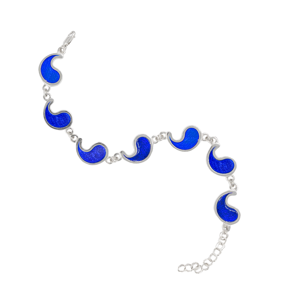 Flame of Tar Valon Ajah Bracelet - Enameled Sterling Silver