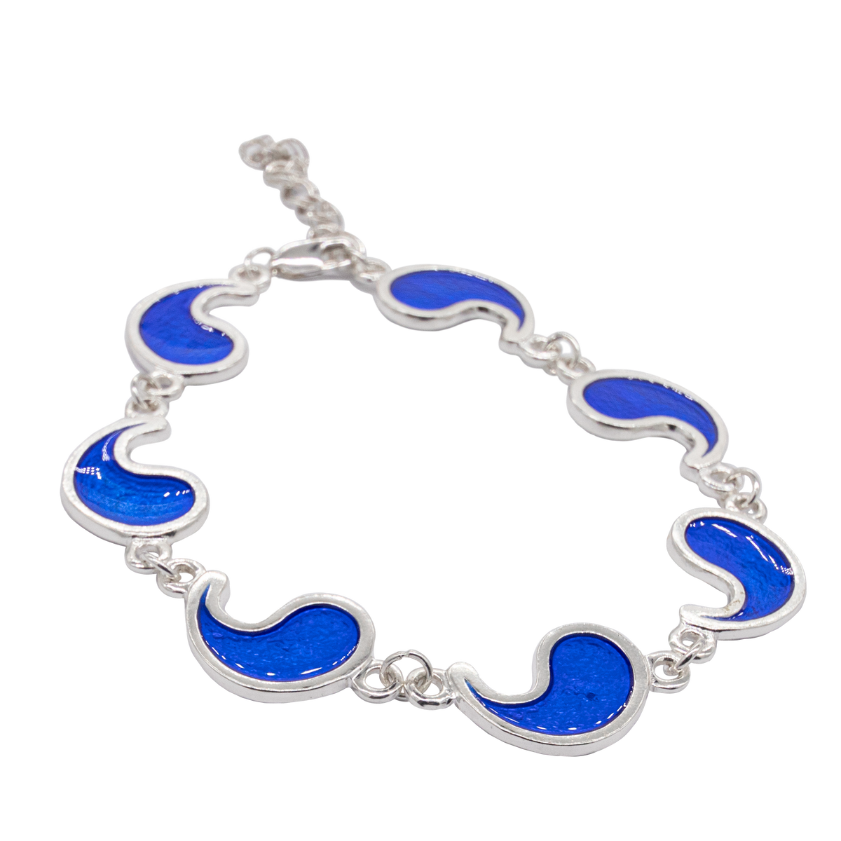 Flame of Tar Valon Ajah Bracelet - Enameled Sterling Silver