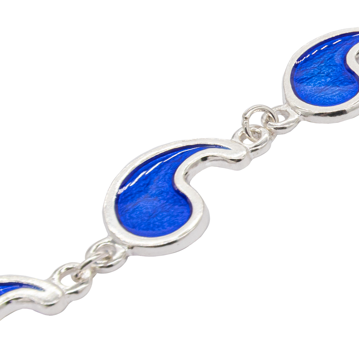 Flame of Tar Valon Ajah Bracelet - Enameled Sterling Silver