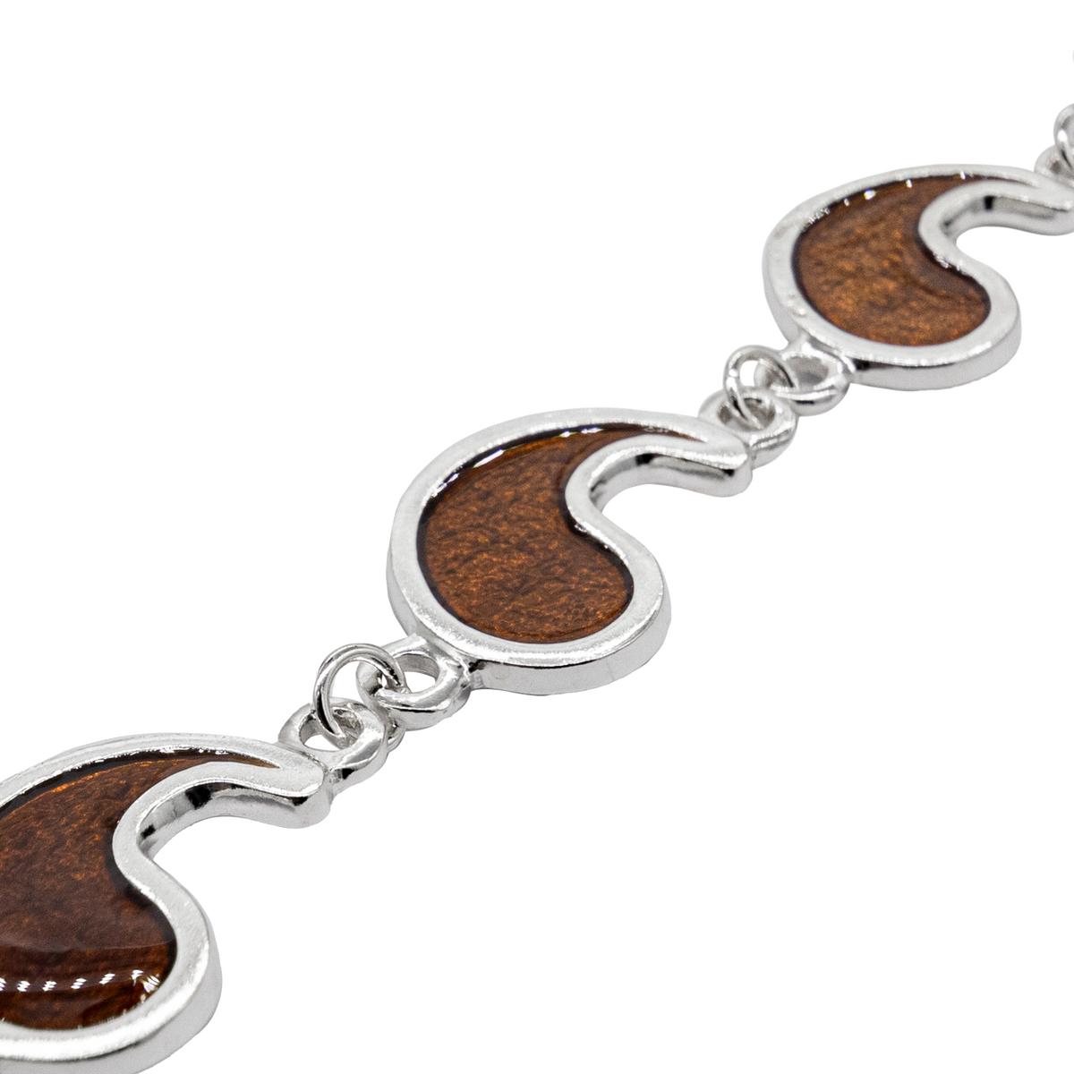 Flame of Tar Valon Ajah Bracelet - Enameled Sterling Silver