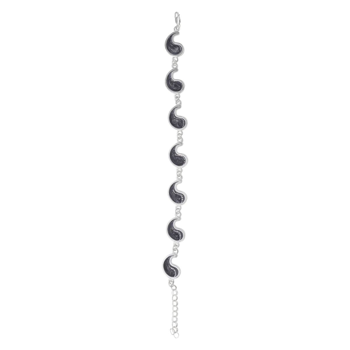 Flame of Tar Valon Ajah Bracelet - Enameled Sterling Silver
