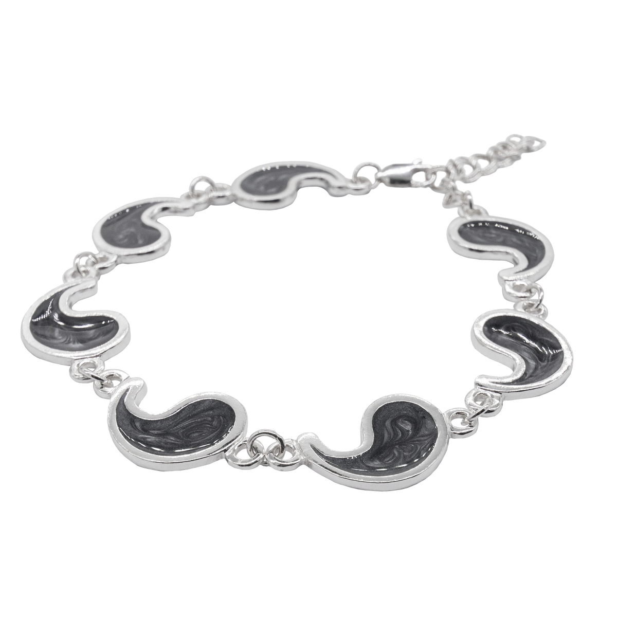Flame of Tar Valon Ajah Bracelet - Enameled Sterling Silver