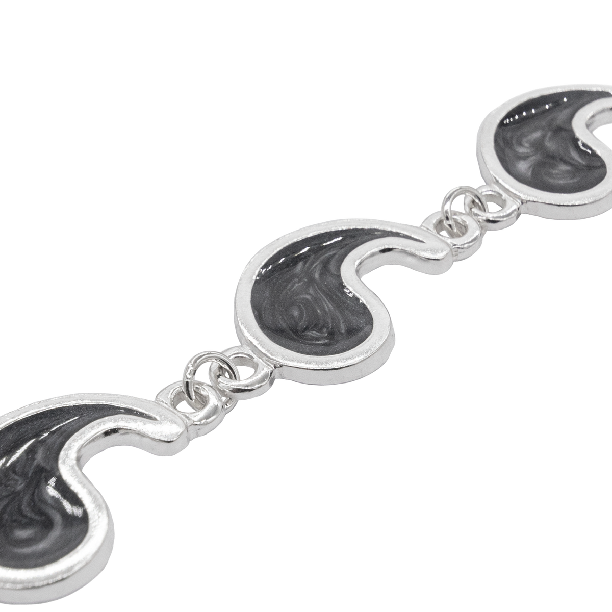 Flame of Tar Valon Ajah Bracelet - Enameled Sterling Silver