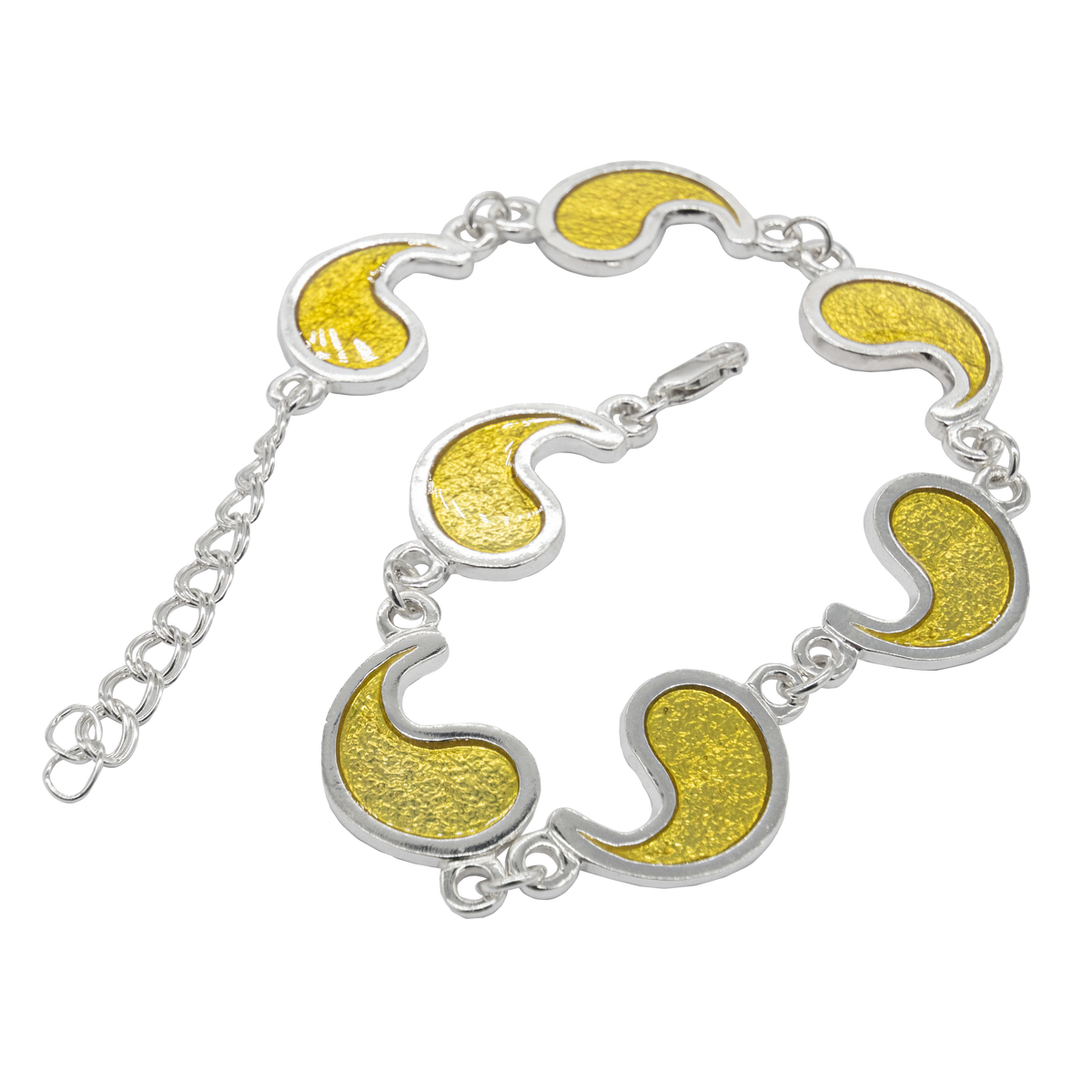 Flame of Tar Valon Ajah Bracelet - Enameled Sterling Silver