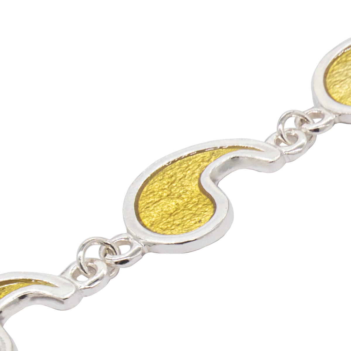 Flame of Tar Valon Ajah Bracelet - Enameled Sterling Silver