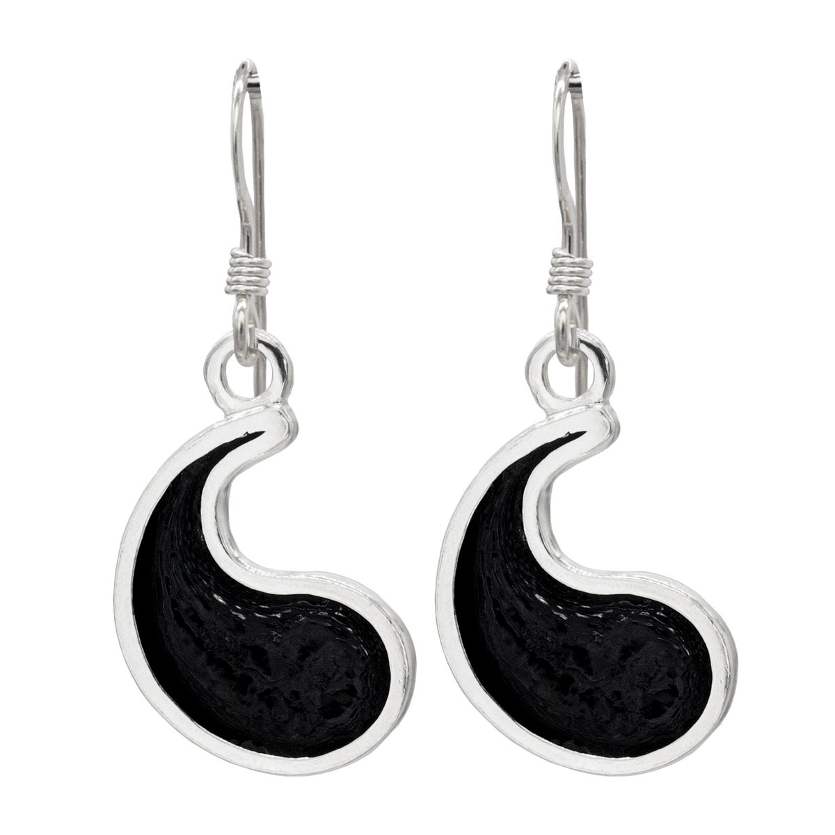 Flame of Tar Valon Ajah Earrings - Enameled Sterling Silver