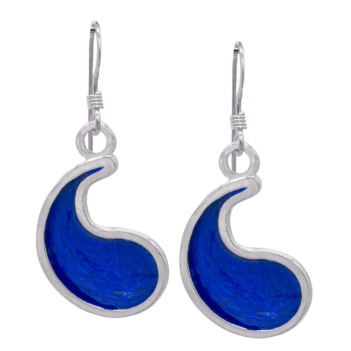 თარ ვალონ აჯას საყურეების ალი - მინანქარი ვერცხლი