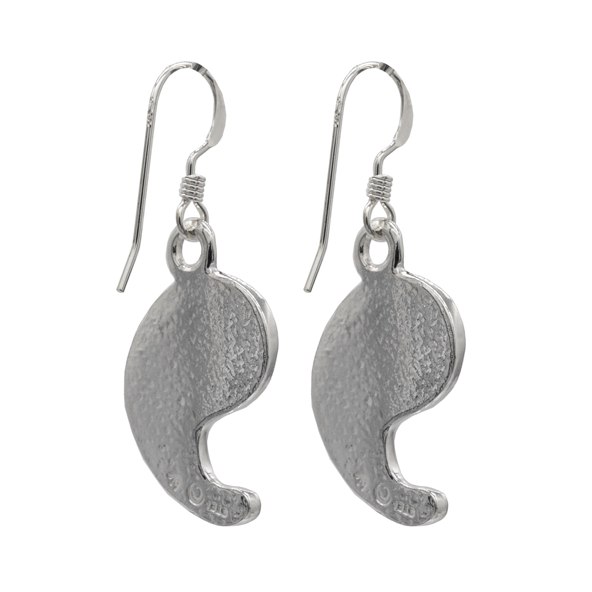 Dragon's Fang Earrings - Enameled Sterling Silver