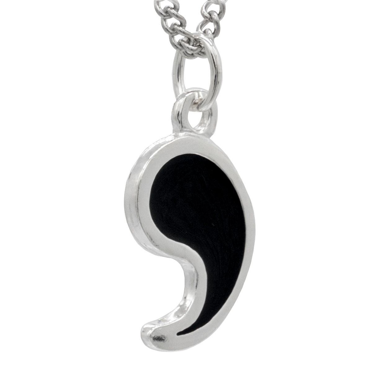 Dragon's Fang Necklace - Enameled Sterling Silver