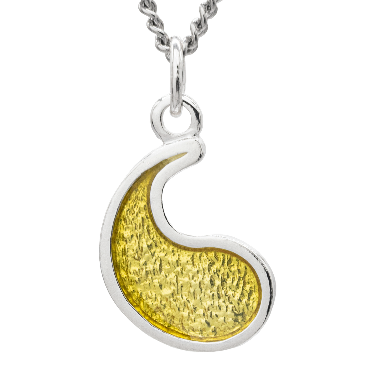 Flame of Tar Valon Ajah Necklace - Enameled Sterling Silver
