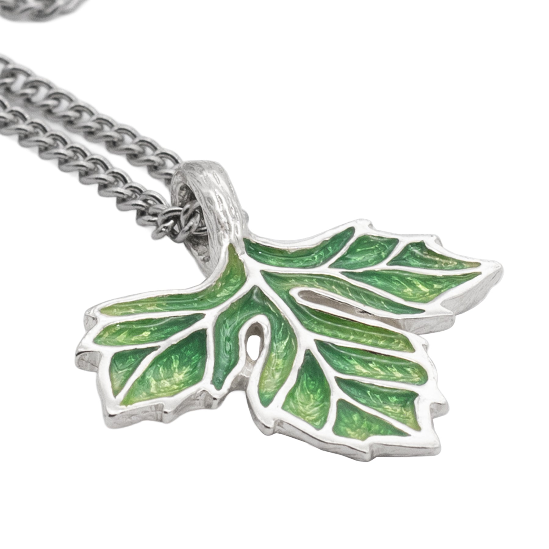 The Avendesora Leaf Necklace - Enameled